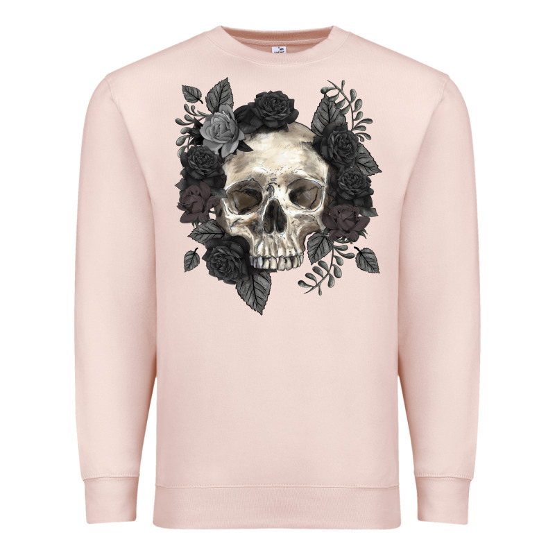 Floral Skull Premium Sweatshirt by RanaPortraitStore | Teevron