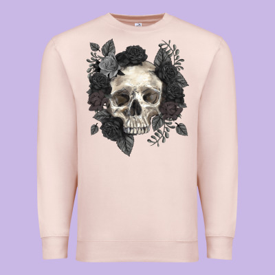 Premium Sweatshirt Floral skull