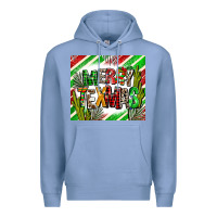 Colony Blue merry texmas  christmas Premium Hoodie - AdoDesignShop