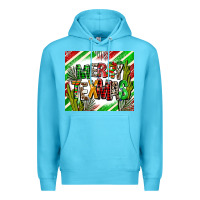Ocean Blue merry texmas  christmas Premium Hoodie - AdoDesignShop