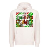 Pale Pink merry texmas  christmas Premium Hoodie - AdoDesignShop