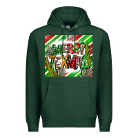 Sports Green merry texmas  christmas Premium Hoodie - AdoDesignShop