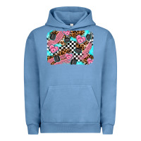 Pigment Pebble Blue race day background Urban Hoodie - AdoDesignShop