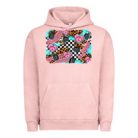 Pigment Salmon race day background Urban Hoodie - AdoDesignShop