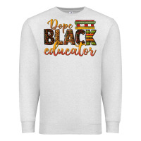 Oatmeal Heather dope black educator Premium Sweatshirt - texasbilliewilder