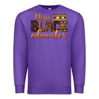 Purple dope black educator Premium Sweatshirt - texasbilliewilder