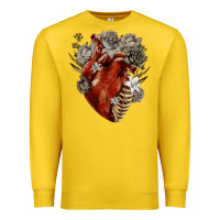 Lemon Flower anatomical heart Premium Sweatshirt - RanaPortraitStore