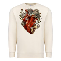 Sandshell Flower anatomical heart Premium Sweatshirt - RanaPortraitStore