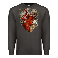 Smoke Flower anatomical heart Premium Sweatshirt - RanaPortraitStore