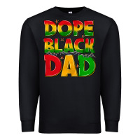 Black dope black dad with stars Premium Sweatshirt - texasbilliewilder