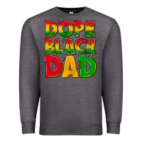 Charcoal Heather dope black dad with stars Premium Sweatshirt - texasbilliewilder