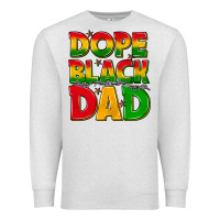 Oatmeal Heather dope black dad with stars Premium Sweatshirt - texasbilliewilder