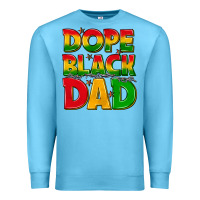 Ocean Blue dope black dad with stars Premium Sweatshirt - texasbilliewilder