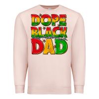 Pale Pink dope black dad with stars Premium Sweatshirt - texasbilliewilder