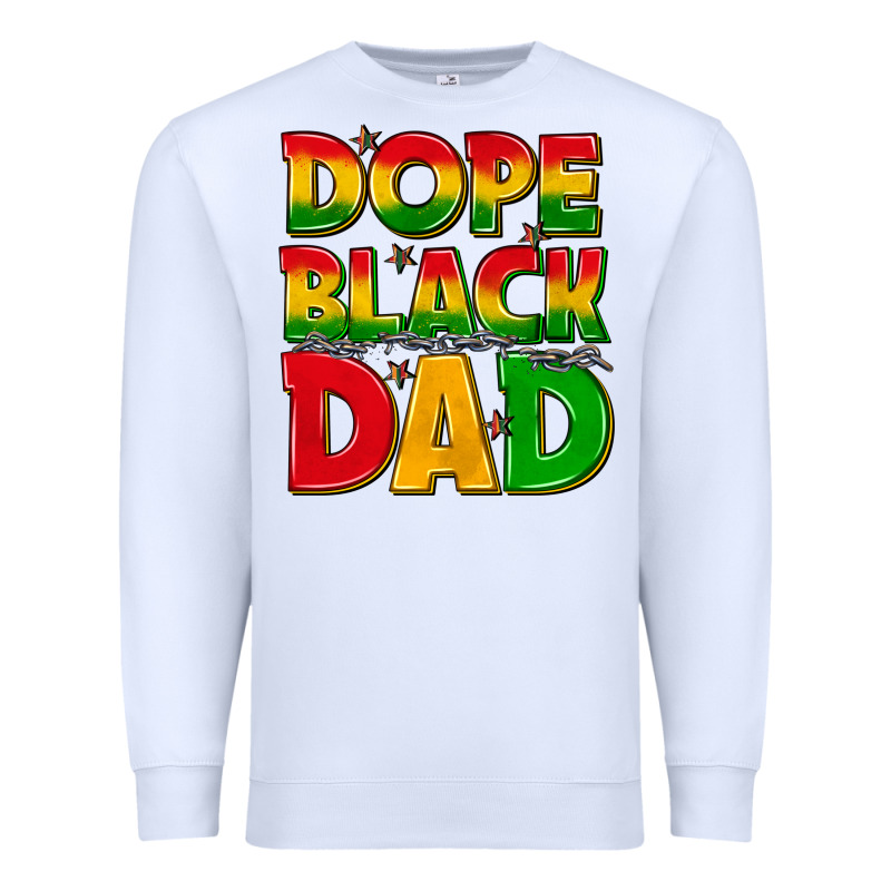 Dope Black Dad With Stars Premium Sweatshirt by texasbilliewilder | Teevron