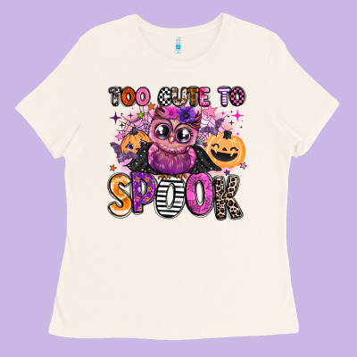 Wicked Cute Too Cute To Spook Ladies Tee Designed By Barkaloodesign