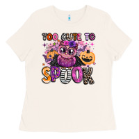 Bone wicked cute too cute to spook Ladies Tee - BarkalooDesign