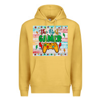 Antique Gold the best gamer Premium Hoodie - JahusDesignShop