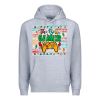 Heather Grey the best gamer Premium Hoodie - JahusDesignShop