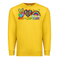 Lemon peace love pride Premium Sweatshirt - Zillion Design Studio