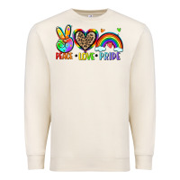 Peace Love Pride Premium Sweatshirt | Teevron