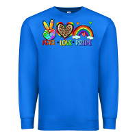 True Royal peace love pride Premium Sweatshirt - Zillion Design Studio