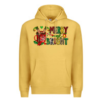 Antique Gold merry and bright Premium Hoodie - AdoDesignShop
