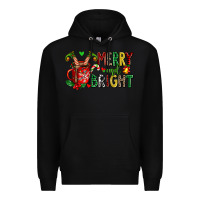 Black merry and bright Premium Hoodie - AdoDesignShop