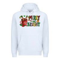 White merry and bright Premium Hoodie - AdoDesignShop