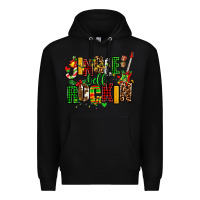 Black jingle bell rockin Premium Hoodie - AdoDesignShop