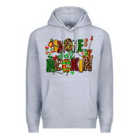 Heather Grey jingle bell rockin Premium Hoodie - AdoDesignShop