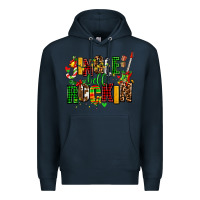 Navy jingle bell rockin Premium Hoodie - AdoDesignShop