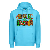 Ocean Blue jingle bell rockin Premium Hoodie - AdoDesignShop