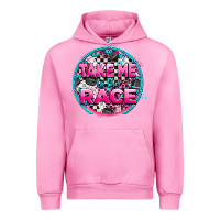 Fuchsia Pink take me to the race Urban Hoodie - AdoDesignShop