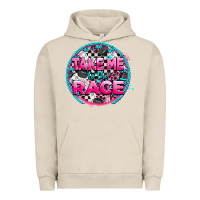 Pigment French Oak take me to the race Urban Hoodie - AdoDesignShop