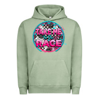 Pigment Oil Green take me to the race Urban Hoodie - AdoDesignShop