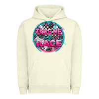 Pigment Pistachio take me to the race Urban Hoodie - AdoDesignShop