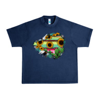 Navy Colima State Of Mexico Map Urban Heavy Tee - RanaPortraitStore