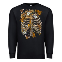 Black Flower rib cage bees Premium Sweatshirt - RanaPortraitStore