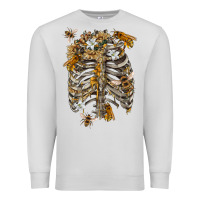Dove Grey Flower rib cage bees Premium Sweatshirt - RanaPortraitStore