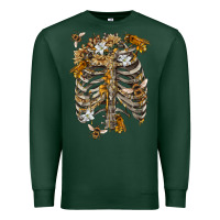 Sports Green Flower rib cage bees Premium Sweatshirt - RanaPortraitStore
