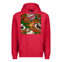 Cardinal christmas cake seamless pattern Premium Hoodie - BundleAndBundleShop