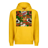 Lemon christmas cake seamless pattern Premium Hoodie - BundleAndBundleShop