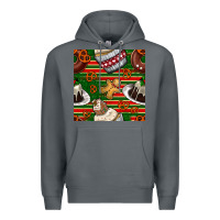 Rock christmas cake seamless pattern Premium Hoodie - BundleAndBundleShop