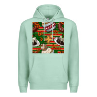 Seafoam christmas cake seamless pattern Premium Hoodie - BundleAndBundleShop