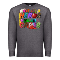 Charcoal Heather not all heros wear capes Premium Sweatshirt - Zillion Design Studio