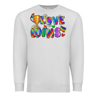 Dove Grey love wins Premium Sweatshirt - Zillion Design Studio