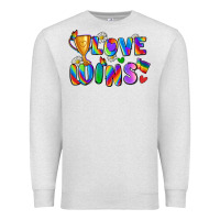 Oatmeal Heather love wins Premium Sweatshirt - Zillion Design Studio