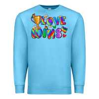Ocean Blue love wins Premium Sweatshirt - Zillion Design Studio