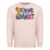 Pale Pink love wins Premium Sweatshirt - Zillion Design Studio